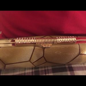 Gold dinner purse